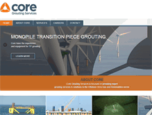 Tablet Screenshot of coregrouting.com